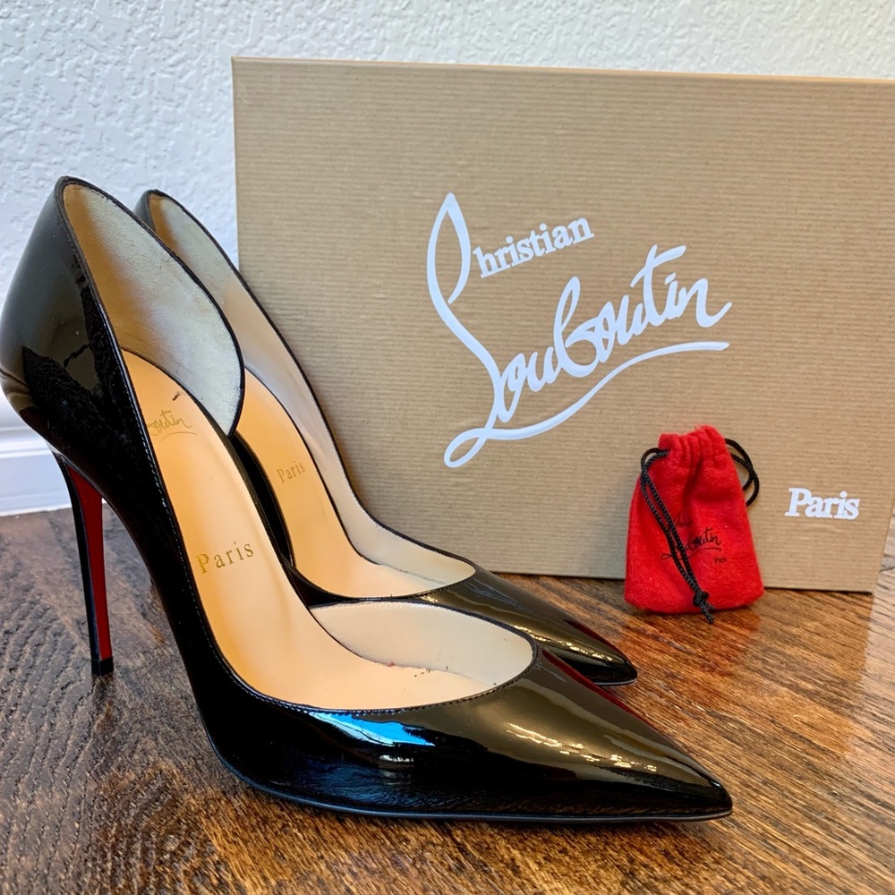 Christian Louboutin Black Patent So Kate size 37